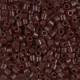 Miyuki delica Perlen 8/0 - Opaque chocolate brown DBL-734
